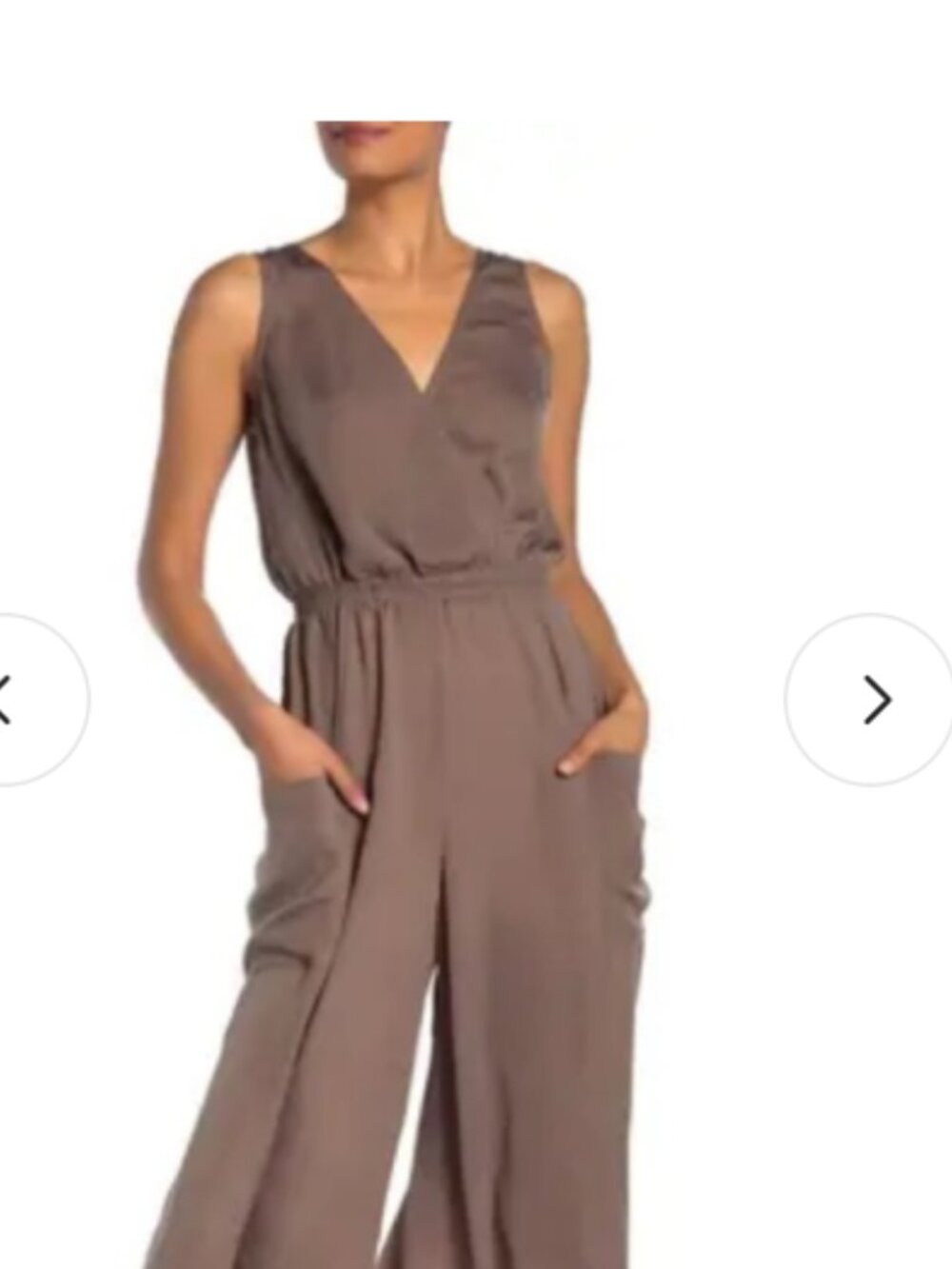 Brochu Walker Taupe Nyssa Wide Leg Jumper Size M - Picture 2 of 11